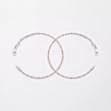 Pulseras Lazo en Plata Laminada Para Pareja