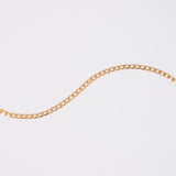 Pulsera Eslabón plano en Oro laminado 18k
