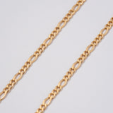 Pulseras Figaro en Oro laminado 18k Para Pareja