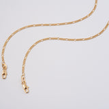 Pulseras Figaro en Oro laminado 18k Para Pareja