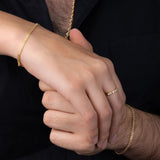 Pulseras Bismarck en Oro laminado 18k Para Pareja
