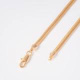 Cadena Serpiente en Oro laminado 18k Para Caballero