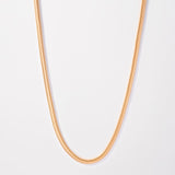 Cadena Serpiente en Oro laminado 18k Para Caballero