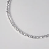 Cadena Tenis Ajustable en Plata 925 Laminada Para Dama