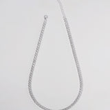 Cadena Tenis Ajustable en Plata 925 Laminada Para Dama
