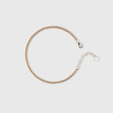 Pulsera Tenis Champagne en Plata 925