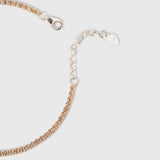 Pulsera Tenis Champagne en Plata 925