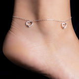 Tobillera Heart en Plata 925