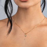 Cadena Veneciana 45cm + Dije Huella + Pulsera Fígaro en Oro laminado 18k para Dama
