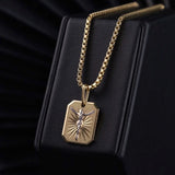Cadena Veneciana + Dije en Oro laminado 18k Para Caballero