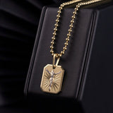 Cadena Militar 2.5 mm en Oro laminado 18k Para Caballero