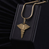 Cadena Serpiente en Oro laminado 18k Para Caballero