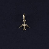 Dije Avión Pequeño en Oro laminado 18k