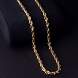 Cadena Lazo Grueso en Oro laminado 18k