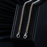Pulseras Tenis Champagne en Plata 925 Para Pareja